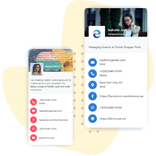 Бесконтактные цифровые визитные карточки